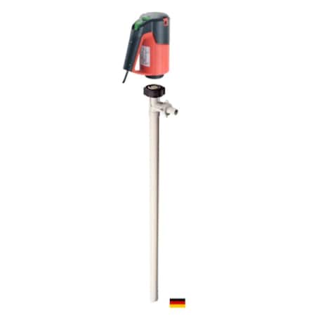 Flux Drum Pump, Polypropylene, 39" Long, Motor, 120V, 60Hz, 1ph, 500 Watts Power.  For DEF Service. 24-ZORO0120